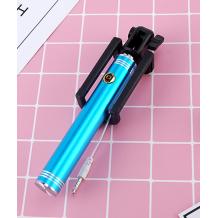 Алуминиев селфи стик / Selfie Stick Handheld Monopod - син
