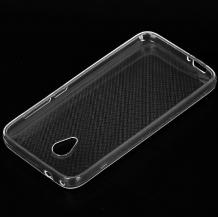 Ултра тънък силиконов калъф / гръб / TPU Ultra Thin за Alcatel U5 - прозрачен