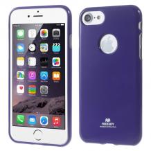 Луксозен силиконов калъф / гръб / TPU Mercury GOOSPERY Jelly Case за Apple iPhone 7 - лилав