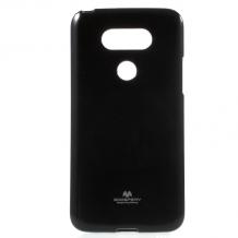Луксозен силиконов калъф / гръб / TPU Mercury GOOSPERY Jelly Case за LG G5 - черен
