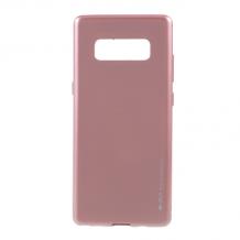 Силиконов калъф / гръб / TPU MERCURY i-Jelly Case Metallic Finish за Samsung Galaxy Note 8 N950 - Rose Gold