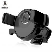 Универсална стойка за кола Baseus Mechanical Era Car Mount 360° въртяща се за Samsung, Apple, Huawei, Lenovo, LG, HTC, Sony, Nokia, ZTE, Xiaomi - черна