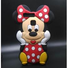 Силиконов калъф / гръб / TPU 3D за Huawei P9 - черен / Minnie mouse