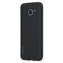 Луксозен кожен калъф тефтер ROCK DR.V Series за Samsung Galaxy S7 Edge G935 - черен