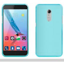 Силиконов калъф / гръб / TPU за LG K10 2017 - син / мат
