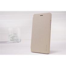 Луксозен кожен калъф Flip тефтер NILLKIN Sparkle за Huawei Ascend P8 Lite / Huawei P8 Lite - златист