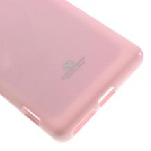 Луксозен силиконов калъф / гръб / TPU Mercury GOOSPERY Jelly Case за Sony Xperia XA - розов