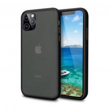 Луксозен твърд гръб ICE със силиконова рамка за Apple iPhone 11 Pro 5.8" - прозрачен / черен