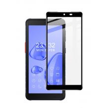 5D full cover Tempered glass Full Glue screen protector Samsung Galaxy XCover 5 / Извит стъклен скрийн протектор с лепило от вътрешната страна за Samsung Galaxy XCover 5 - черен