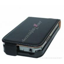 Кожен калъф Flip тефтер за Nokia Asha 301 - черен
