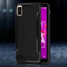 Луксозен силиконов калъф / гръб / TPU за Huawei P20 Lite - черен / carbon