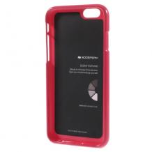 Луксозен силиконов калъф / гръб / TPU Mercury GOOSPERY Jelly Case за Apple iPhone 6 4.7" - цикламен