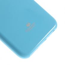 Луксозен силиконов калъф / гръб / TPU Mercury GOOSPERY Jelly Case за Apple iPhone 6 4.7" - светло син