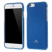 Луксозен силиконов калъф / гръб / TPU Mercury GOOSPERY Jelly Case за Apple iPhone 6 4.7" - тъмно син