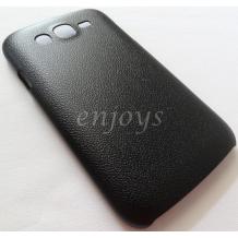 Заден предпазен твърд гръб за Samsung Galaxy Grand I9080 I9082 - черен имитиращ кожа