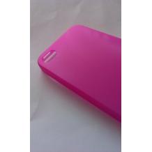 Ултра тънък силиконов гръб / TPU за Apple iPhone 4 / 4s - розов / прозрачен / мат