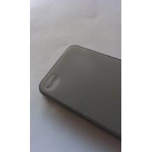Силиконов калъф / гръб / TPU за Apple iPhone 4 / 4S - черен / прозрачен мат