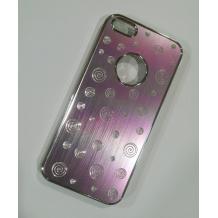 Луксозен заден предпазен капак Apple iPhone 5 - лилав метален на кръгове