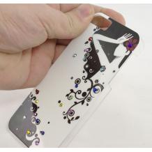 Луксозен заден предпазен капак Apple iPhone 5 - бял / черно
