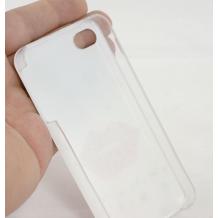 Луксозен заден предпазен капак Apple iPhone 5 - бял / камъни