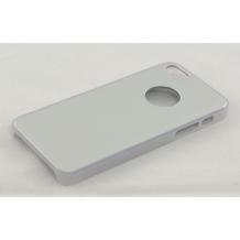 Луксозен заден предпазен капак Apple iPhone 5 - бял с прозрачен кант