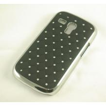 Заден предпазен капак за Samsung Galaxy Ace 2 I8160 - черен с камъни