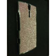 Заден предпазен капак за Sony Xperia S - Блестящ / розов