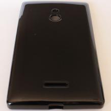 Силиконов калъф / гръб / TPU за Nokia XL - черен