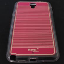 Луксозен твърд гръб Royal със силиконов кант за Samsung Galaxy Note 3 Neo N7505 – цикламен