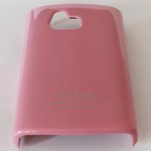 Твърд гръб / капак / SGP за Sony Ericsson Xperia mini ST15i - розов