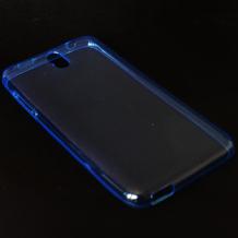 Ултра тънък силиконов калъф / гръб / TPU Ultra Thin за HTC Desire 610 - син / прозрачен