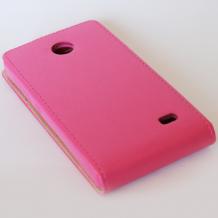 Кожен калъф Flip тефтер Flexi за Nokia X Dual - розов
