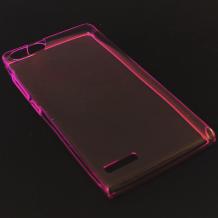 Ултра тънък силиконов калъф / гръб / TPU Ultra Thin за Huawei Ascend G6 - прозрачен / розов