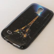 Силиконов калъф / гръб / TPU за Samsung Galaxy S4 Mini I9190 / I9192 / I9195 - черен / Айфелова кула
