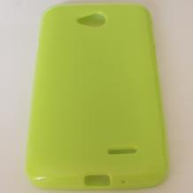 Силиконов калъф / гръб / TPU за LG L70 D320 / LG L70 Dual D325 - зелен / гланц
