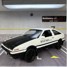 Метална кола с отварящи се врати капаци светлини и звуци Toyota Trueno AE86 1:32