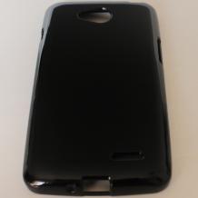 Силиконов калъф / гръб / TPU за LG L90 D405 - черен / гланц