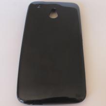 Силиконов гръб / калъф / ТПУ за HTC One Mini M4 - черен / гланц