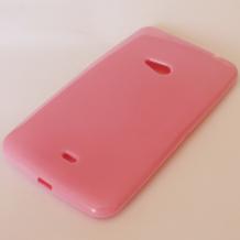 Силиконов калъф / гръб / TPU за Nokia Lumia 625 - розов / гланц