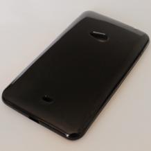 Силиконов калъф / гръб / TPU за Nokia Lumia 625 - черен / гланц