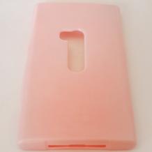 Силиконов калъф / гръб / TPU за Nokia Lumia 920 - розов / гланц