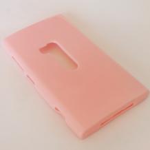 Силиконов калъф / гръб / TPU за Nokia Lumia 920 - розов / гланц