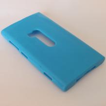 Силиконов калъф / гръб / TPU за Nokia Lumia 920 - син / гланц