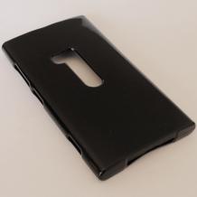 Силиконов калъф / гръб / TPU за Nokia Lumia 920 - черен / гланц
