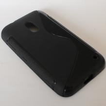 Силиконов калъф / гръб / TPU S-Line за Nokia Lumia 620 - черен