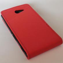 Кожен калъф Flip тефтер Flexi за Sony Xperia M2 - червен