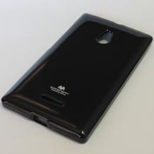 Луксозен силиконов калъф / гръб / TPU Mercury GOOSPERY Jelly Case за Nokia XL - черен