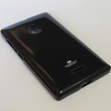 Луксозен силиконов калъф / гръб / TPU Mercury GOOSPERY Jelly Case за Nokia XL - черен