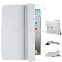 Ултра тънък сгъваем кожен калъф за iPad 2 / iPad 3 Smart cover White