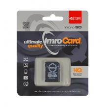 Карта памет Micro SDHC Card IMRO 4GB + Micro SD Adapter Class 10